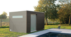 Fenêtre en option pour abri de jardin moderne BOX WPC