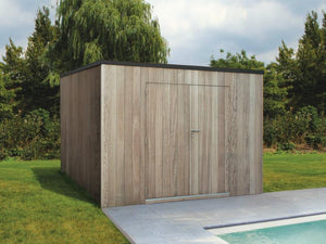 Planches verticales pour abri de jardin BOX iroko