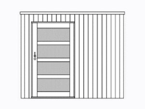 Planches Verticales pour BOX Sapin Blanc