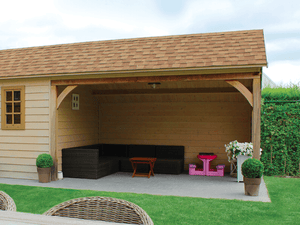 Planchette pour auvent abri de jardin Lodge Gardival